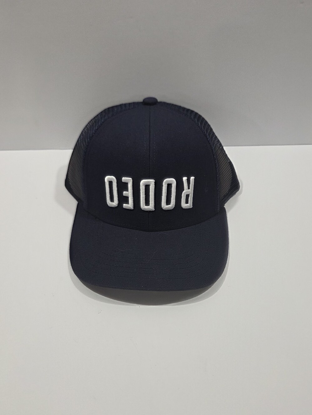 NWOT Cowboy Cool Rodeo Cap Hat One Size Adjustable Snapback Blue Navy